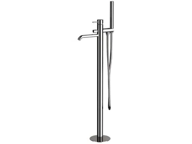 X STYLE - Floor standing bathtub mixer with diverter with hand shower _ Remer Rubinetterie