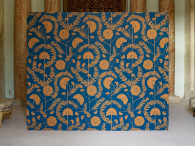 ANNA - Wallpaper with floral pattern _ Ressource