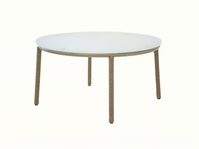 PIETRASANTA - Crystal and steel with rope garden side table _ Rever