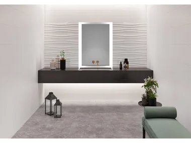 WAVE - Indoor glass ceramic 3D Wall Cladding _ Revigrés
