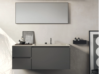 COMPACT LIVING - SET 9 - Wall-mounted vanity unit _ Rexa