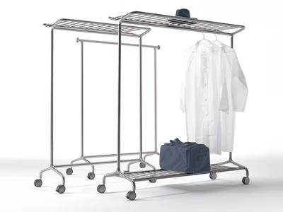 NOX VESTA - Brushed steel coat rack _ REXITE