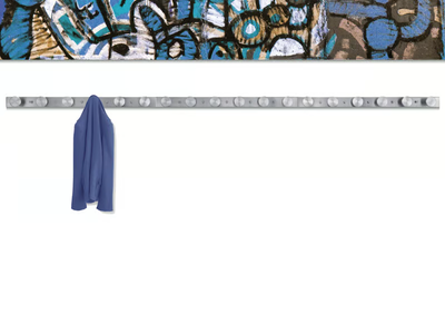 NOX VESTA WALL - Wall-mounted brushed steel coat rack _ REXITE
