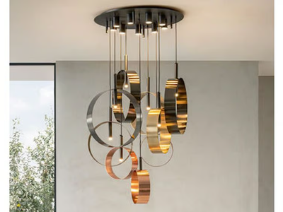 LED LOOP S9 - LED painted metal pendant lamp _ RIFLESSI