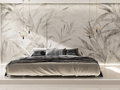 GINSENG - Wallpaper with floral pattern _ Rimura