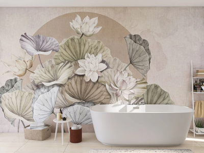 ZENLOTUS - Panoramic wallpaper with floral pattern _ Rimura