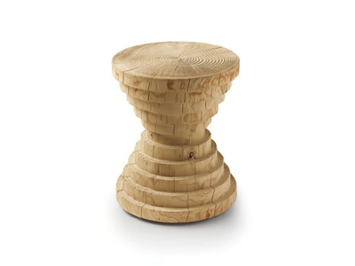 ASTRATI - Low solid cedar wood stool _ Riva 1920