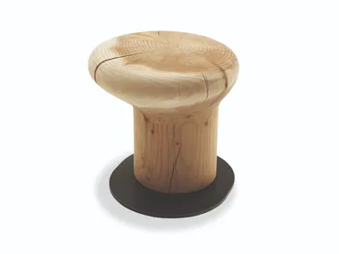 BITTA - Low solid cedar wood stool _ Riva 1920