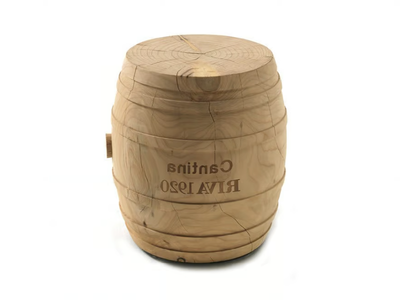 BOTTE - Low solid cedar wood stool _ Riva 1920