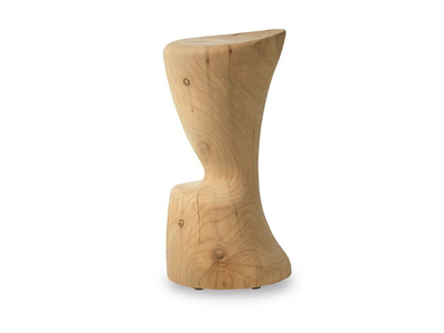 COPPA - High solid cedar wood stool with footrest _ Riva 1920