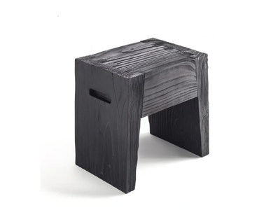 INSIEME - Low cedarwood stool _ Riva 1920
