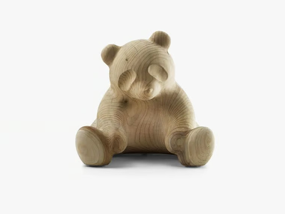 PANDA - Solid cedar wood sculpture _ Riva 1920