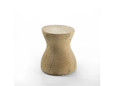 ROSA DEL DESERTO - Low cedarwood stool _ Riva 1920
