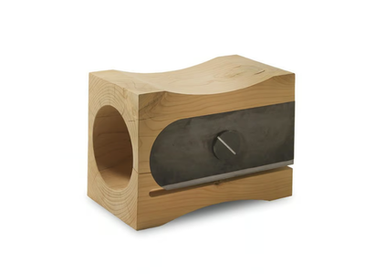 TEMPERINO - Low solid cedar wood stool _ Riva 1920