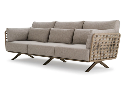 ARMÀN - 3 seater sofa woven with polyester rope _ Roberti