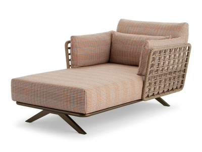 ARMÀN - Daybed woven with polyester rope with armrests _ Roberti