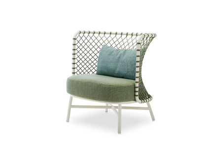 CHARME - Armchair woven with polyester rope _ Roberti