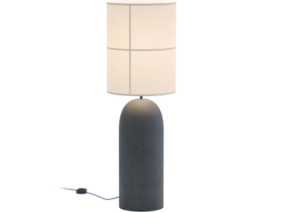 RANIA - Cement table lamp with fabric shade _ Robin