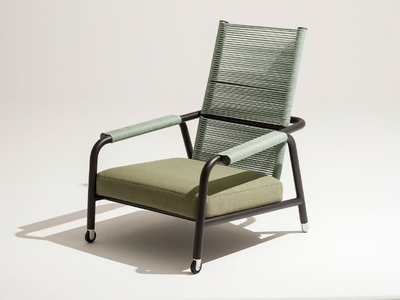 ASTRA - Fabric garden armchair with armrests _ RODA