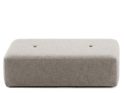 DOUBLE - Rectangular mesh garden pouf _ RODA