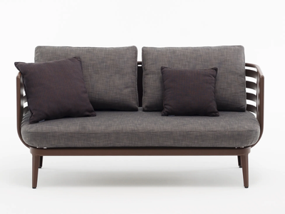 THEA 002 - 2 seater fabric and alluminium garden sofa _ RODA