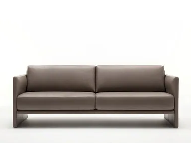 ROLF BENZ 009 CARA - 3 seater leather sofa _ Rolf Benz