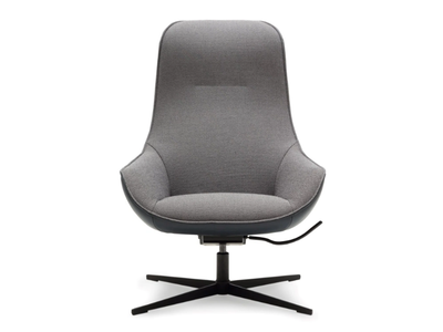 ROLF BENZ 582 MEG - Recliner armchair with 4-spoke base _ Rolf Benz