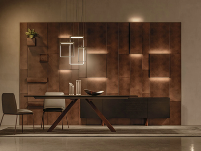 CADDY LIGHT - Metal boiserie with integrated lighting _ Ronda Design