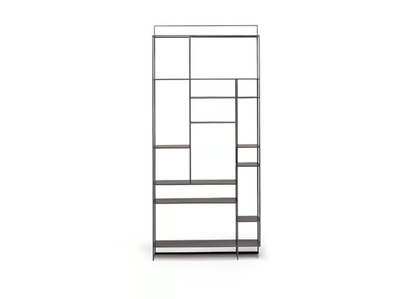 LEVIA MEDIUM - Open painted metal bookcase _ Ronda Design