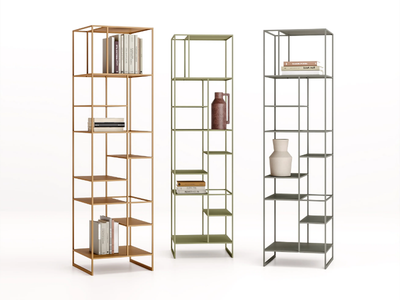 LEVIA STAND - Open freestanding metal bookcase _ Ronda Design
