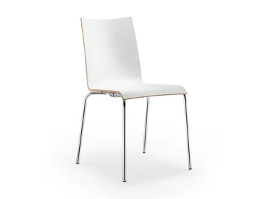ATICON - Stackable wood veneer chair _ Rosconi