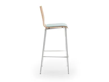GARCIA - High upholstered stackable stool _ Rosconi