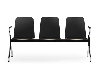 LOGOCHAIR - Beam seating with armrests _ Rosconi