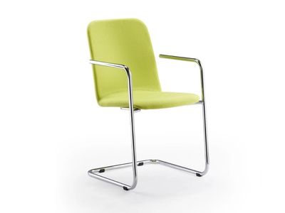 LOGOCHAIR SWING - Stackable fabric chair with armrests _ Rosconi