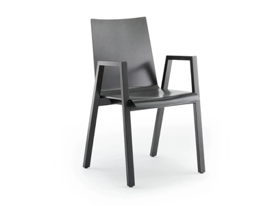 PAN - Stackable chair with armrests _ Rosconi