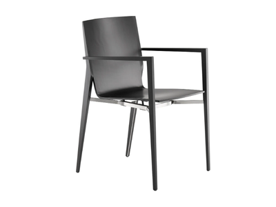 TENDO - Stackable wooden chair with armrests _ Rosconi