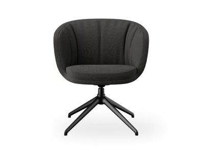 CLEO MINI - Swivel fabric chair with armrests _ ROSSIN