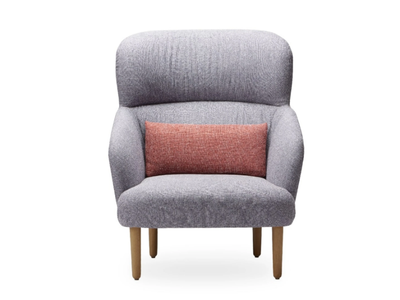KAMAL WOOD - Acrylic armchair with armrests high-back _ ROSSIN