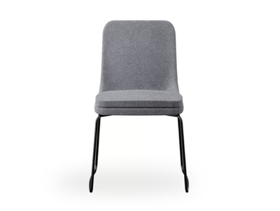 SOFIE - Sled base fabric chair _ ROSSIN