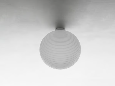 FLOW GLASS - LED blown glass ceiling lamp _ Rotaliana