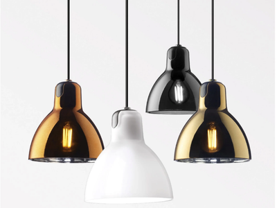LUXY GLAM - LED glass and steel pendant lamp _ Rotaliana
