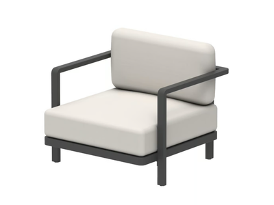 ALURA LOUNGE - Modular Batyline® garden armchair with armrests _ Royal Botania