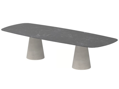 CONIX - Rectangular Ductal® garden table _ Royal Botania