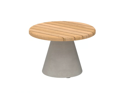 CONIX - Round teak garden side table _ Royal Botania