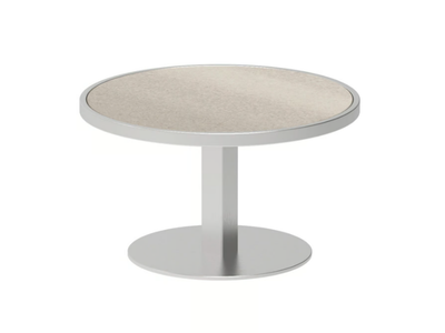 O-ZON - Round stainless steel garden side table _ Royal Botania