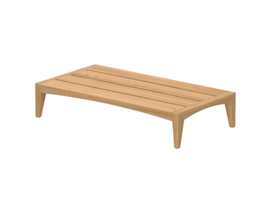ZENHIT LOUNGE - Rectangular low teak garden side table _ Royal Botania