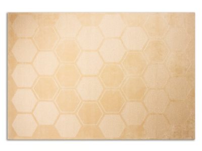 HONEYCOMB - Rectangular wool and silk rug with geometric shapes _ ROYAL STRANGER
