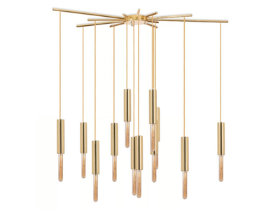 LIGHTRAIN - LED brass pendant lamp _ ROYAL STRANGER