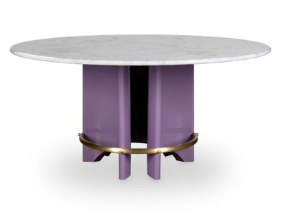 MEYER - Round Carrara marble table _ ROYAL STRANGER