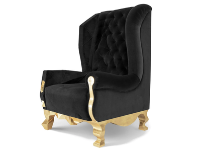 ROCKCHAIR - Bergere velvet armchair _ ROYAL STRANGER
